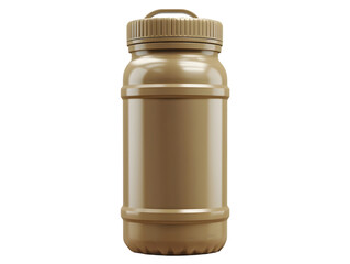 Brown Plastic Water Bottle with Handle for Sports and Outdoors