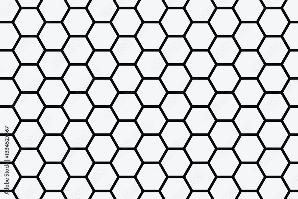 Poster net seamless pattern. hexagon pattern. abstract honeycomb background in grey color. honeycomb hexago