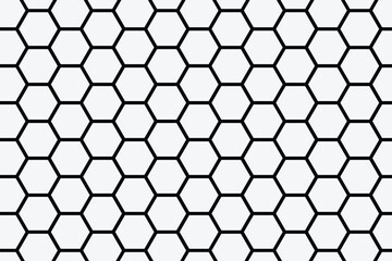 Net seamless pattern. Hexagon pattern. Abstract honeycomb background in grey color. honeycomb hexagon background. 