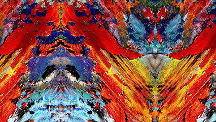 Abstract art background . Hand painting artwork on canvas .