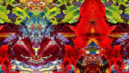 Fototapeta premium Abstract art background . Hand painting artwork on canvas .