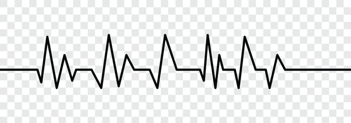 Heart beat icon set. Wave pulse. Cardio graph symbol. Medical icon, healthcare symbol, vital signs symbol, health icon, heartbeat line, cardiograph icon, heart rhythm symbol. Vector illustrator