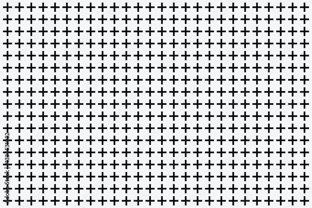 Poster seamless cross patterned texture for backgrounds. black and white greek cross pattern background. ho