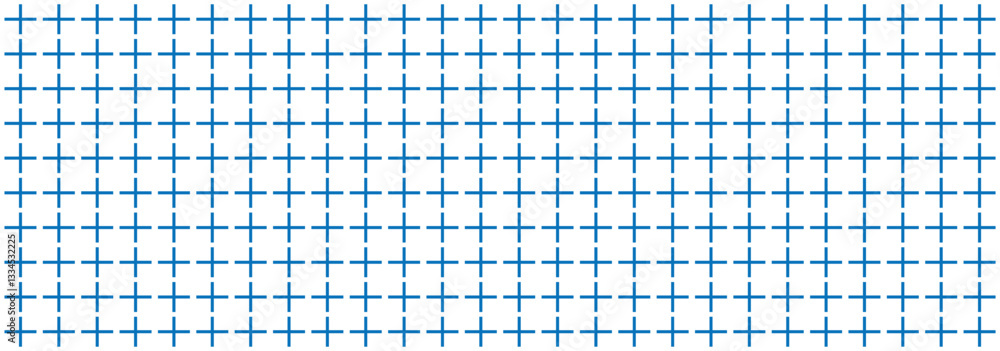 Poster plus signs blue pattern seamless. seamless grid pattern. abstract geometric texture with faded blue 