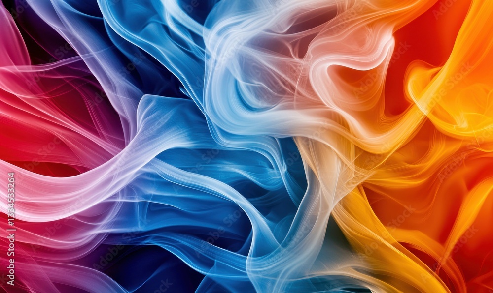Poster a mesmerizing abstract of swirling colors creates a dynamic and vibrant background with a flowing mo
