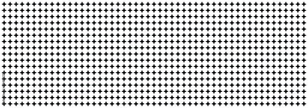 Poster seamless cross patterned texture. horizontal black halftone of cross and plus design for pattern and