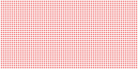 Cross seamless pattern in red and white color. Cross or plus symbol decoration illustration vector. Abstract geometric texture with faded blue and white rectangle print. mathematic vector illustration