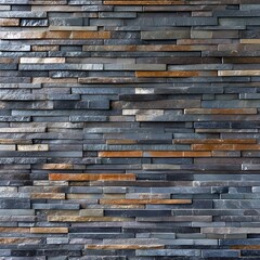 Multicolored Stacked Stone Wall Texture Background