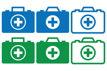 Medical aid kit icon. First aid kit icon element. first aid kit icon vector set use for web ui or app. First aid box icon. Medical bag, icon vector illustration