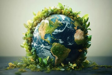 Earth Day Environmental Harmony Globe Green Nature Sustainability