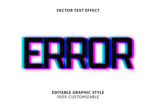 Blue Pink Neon Digital Glitch Futuristic Text Effect