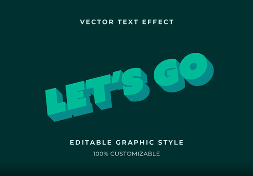 Green Bold Dynamic Strong 3D Text Effect