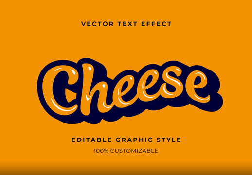 Orange Blue Smooth Shiny Embossed 3D Text Effect