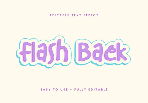 Purple and Blue Pastel Font Baby Sweet Text Effect