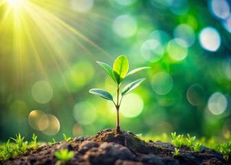 Minimalist Spring Greenery: Lush Foliage & Soft Light