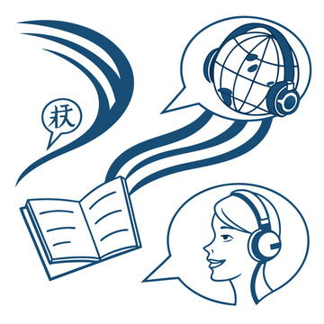 anguage learning icons