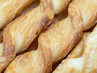 baked pastry sticks grissini close up