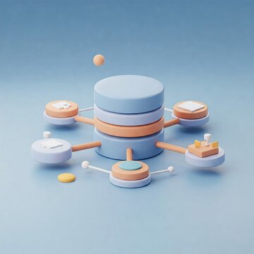 Database. Computer data management