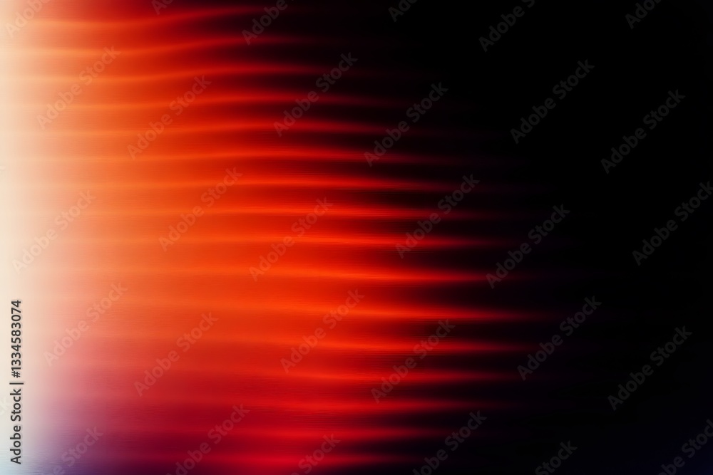 Poster abstract image displays horizontal red lines against gradient background