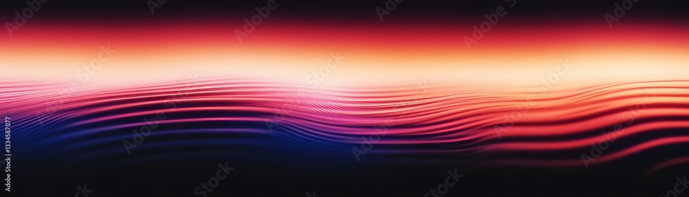 Poster abstract image depicting smooth flowing lines in vibrant colors
