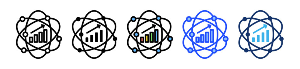 Data Science Icon Set With Multiple Style Collection