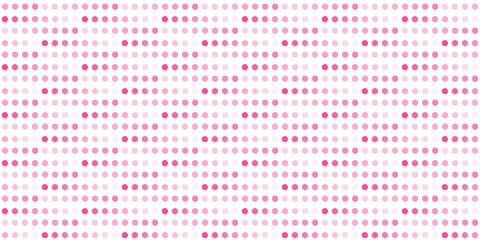 Seamless pattern with pink dots
