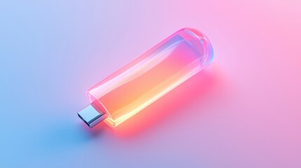 A transparent plastic bottle with a silver cap and a colorful liquid inside.