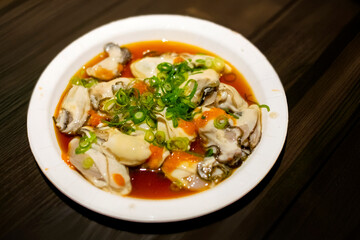 生牡蠣_ポン酢ともみじおろし