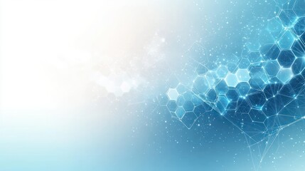 Abstract Hexagonal Digital Background for Health Care and Science Innovation in Medicine and Technology