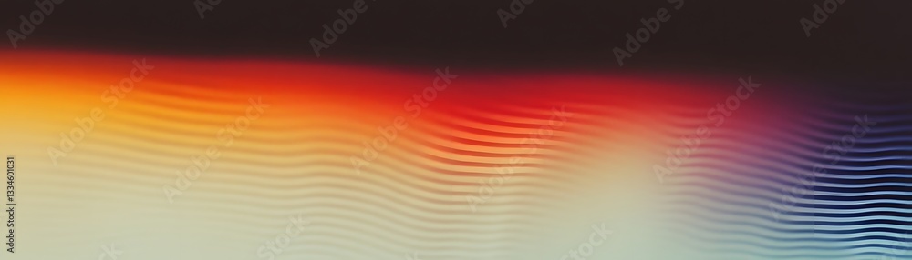 Aufkleber abstract colorful waves create a gradient with a dark top section