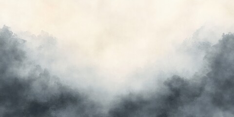 Fototapeta premium Abstract Watercolor Texture Background with Soft Gray Tones Blurry Ethereal Atmosphere Minimalistic Design Sumi-e Inspired
