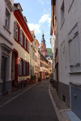 Narrow streets of Heidelberg
