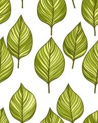 Obraz premium A seam of fragrant vietnamese coriander leaves displaying rich green hues and unique leaf structure