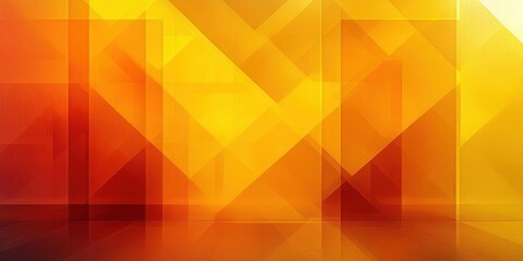 Obraz premium Abstract Geometric Pattern with Vibrant Yellow Orange Glow Modern Minimalist Design