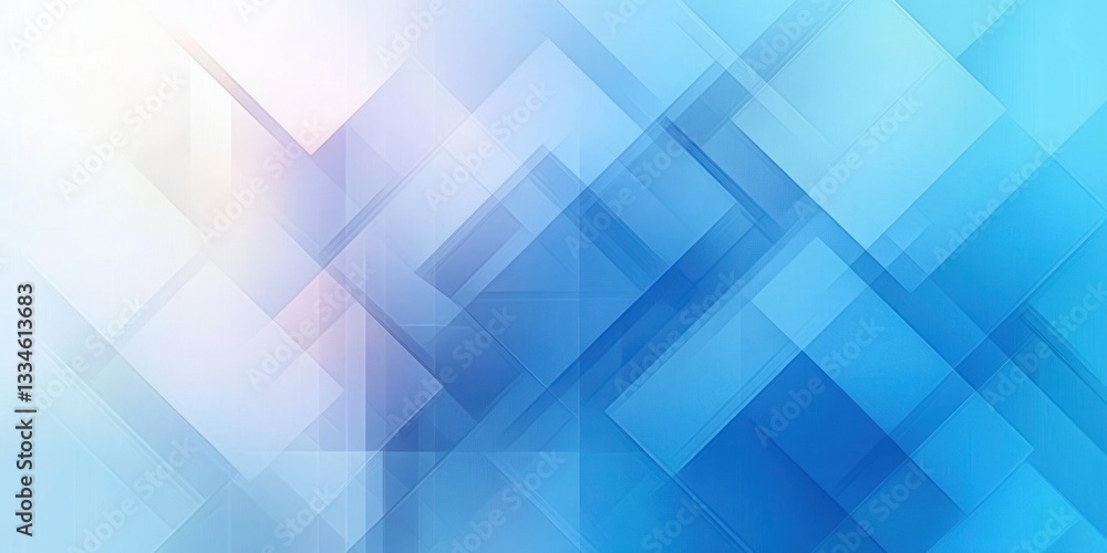 Poster abstract digital design with minimal geometric shapes in blue tones for business and technology conc