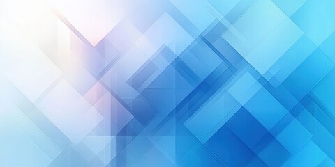 Obraz premium Abstract Digital Design with Minimal Geometric Shapes in Blue Tones for Business and Technology Concepts