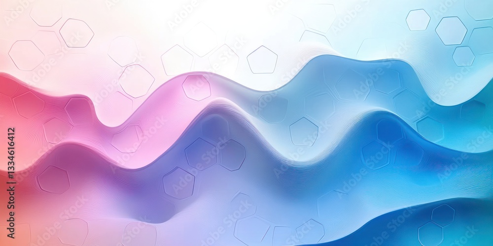Poster abstract hexagonal patterns in healthcare and medical innovation science background design
