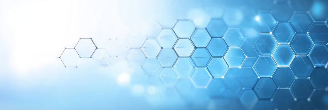 Hexagonal Abstract Background for Health Care and Medical Innovation in Science and Technology