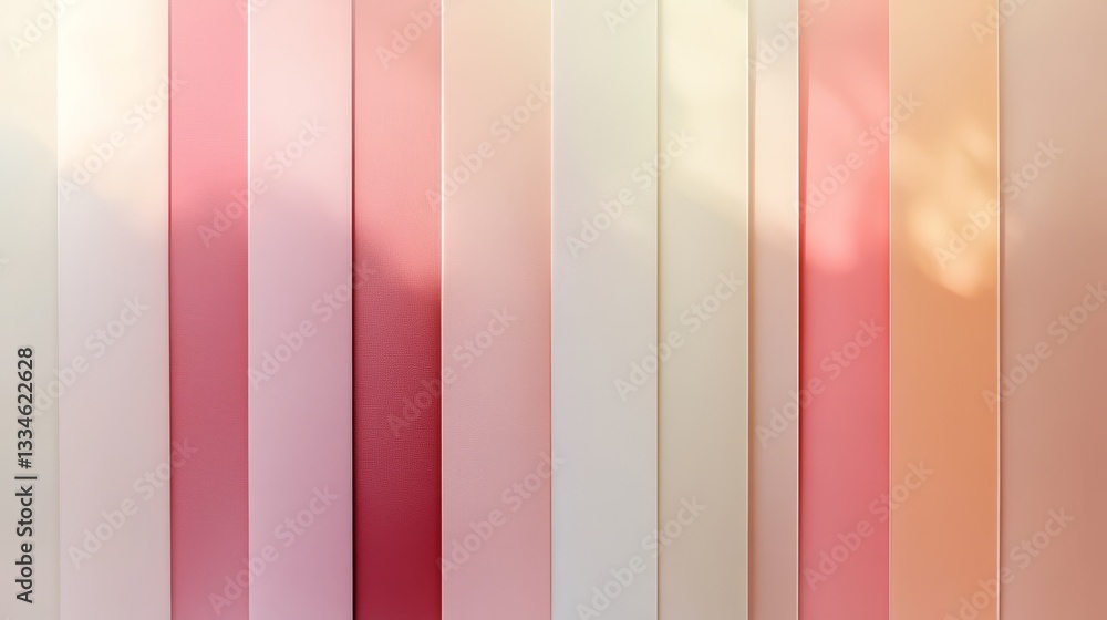 Poster mild gradient with smooth shift from pastel pink to soft cream, warm and subtle transitions