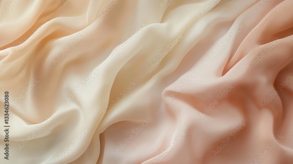 Aufkleber mild gradient with smooth shift from pastel pink to soft cream warm and subtle transitions