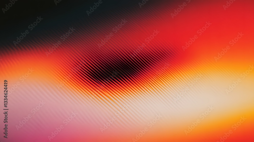 Poster abstract view of colored gradients with textured linear patterns