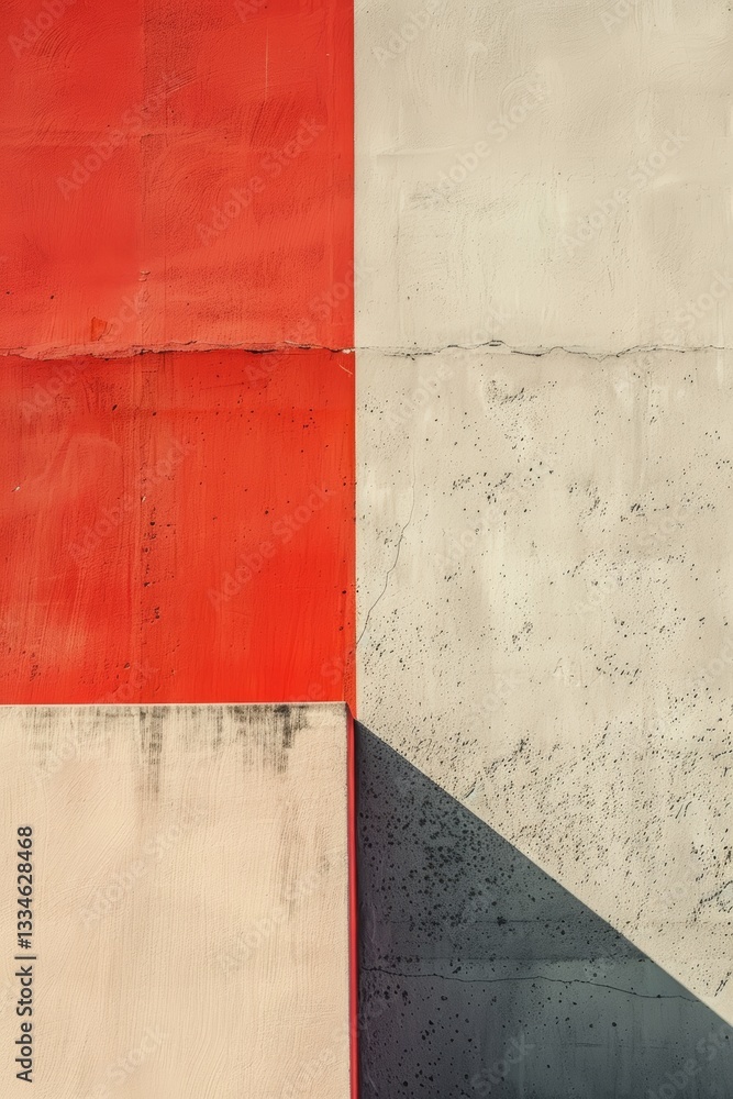 Poster minimalist abstract artistic composition with clean lines and geometric shapes