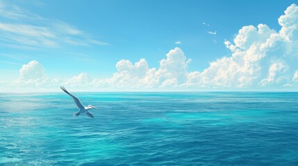 A pelican diving into the ocean to catch fish.