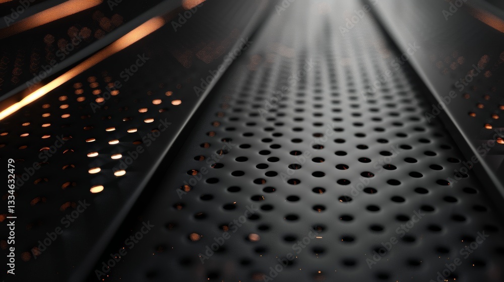 Aufkleber minimalist black metallic background with clean lines and simple texture