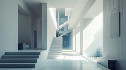 Fototapeta premium Minimalist Composition Featuring Clean Lines and Simple Shapes in a Modern Aesthetic with Plenty of Negative Space