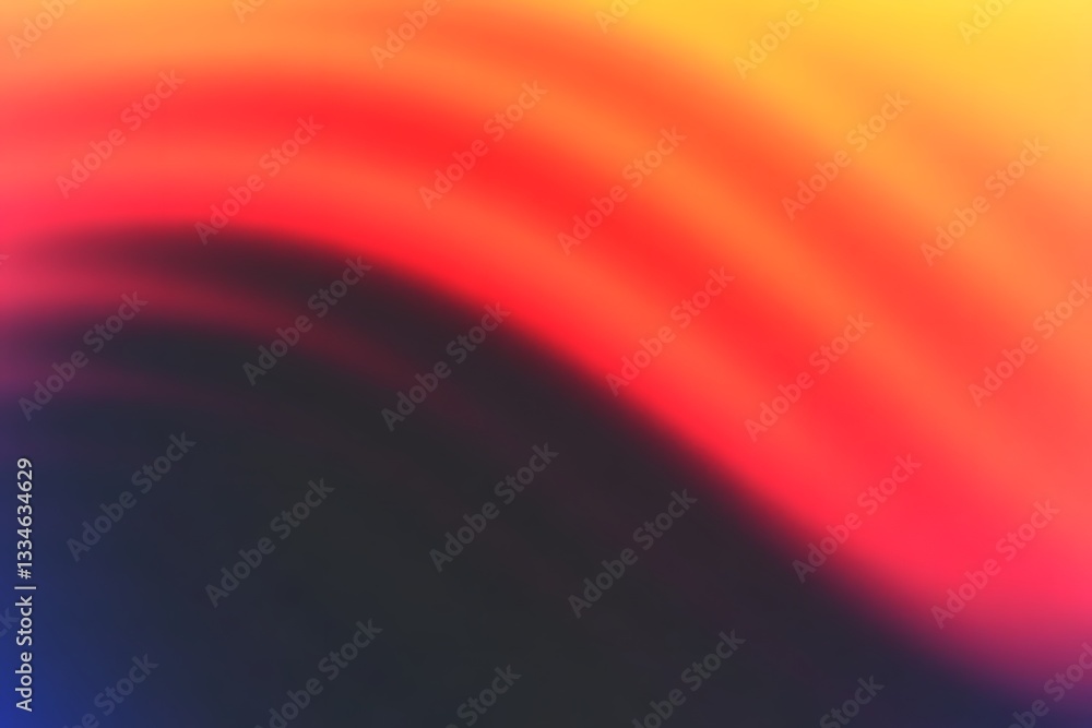 Poster a blended composition of colorful gradients with soft transitions of light