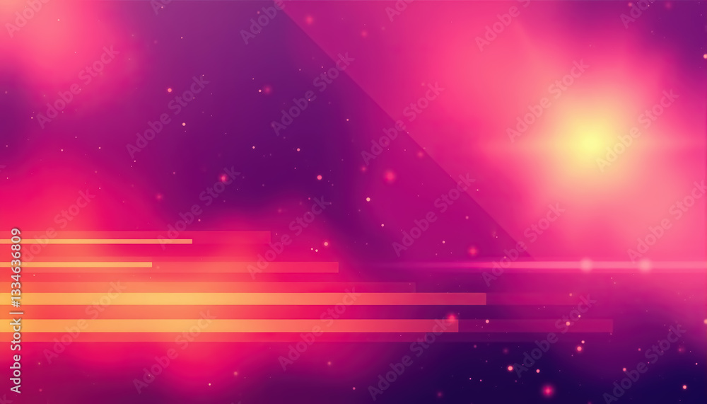 Poster abstract background with vibrant colors light effects and geometric shapes