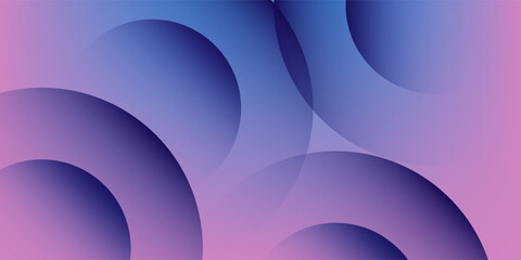 Gradient background. Abstract circle papercut smooth color composition. Vector