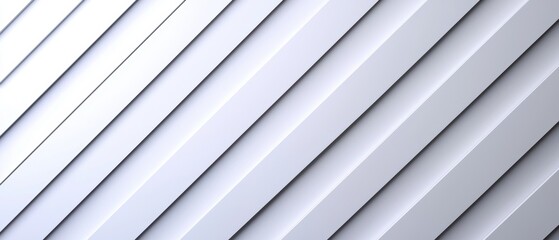 Obraz premium Abstract pattern of diagonal lines in a minimalist white design for creative projects.