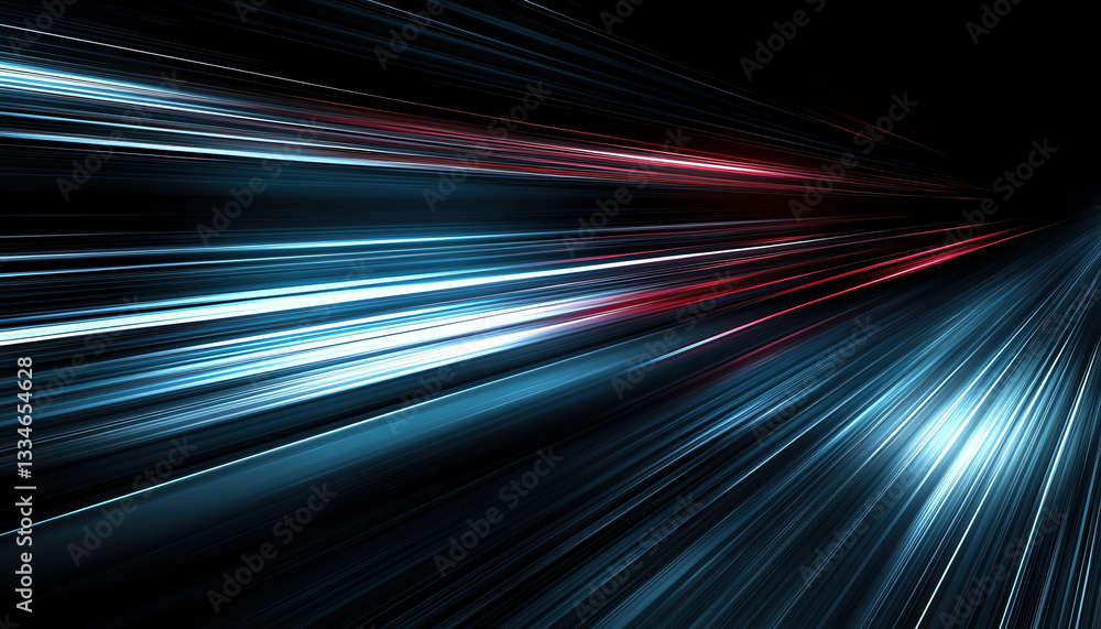 Aufkleber dynamic light streaks create sense of speed and motion in dark tones